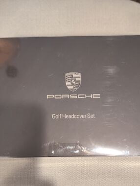 Porsche Design Black and Silver Golf Headcover Set Boxed
